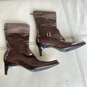 Elegant Brown Leather Boots
